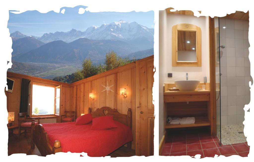 La Joubarbe Au Balcon Du Mont-Blanc Villa Sallanches Camera foto