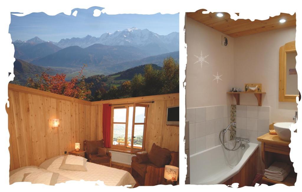 La Joubarbe Au Balcon Du Mont-Blanc Villa Sallanches Camera foto
