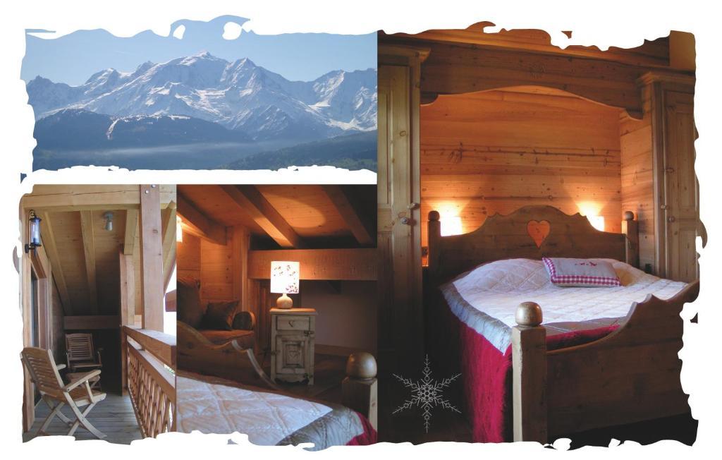 La Joubarbe Au Balcon Du Mont-Blanc Villa Sallanches Camera foto