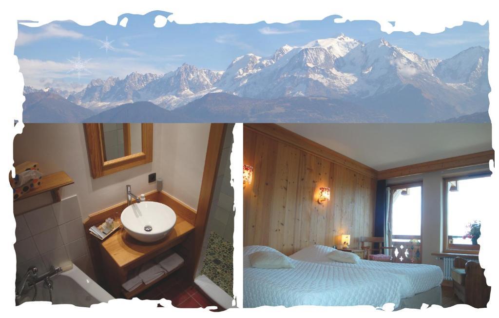 La Joubarbe Au Balcon Du Mont-Blanc Villa Sallanches Camera foto